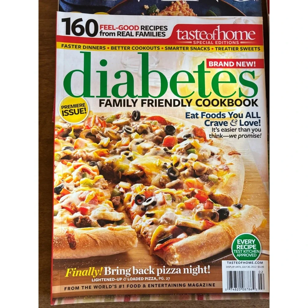 Lot of 6 Diabetic Living Cooking Magazines‎ Taste of Home 2018 2019 Cookbooks